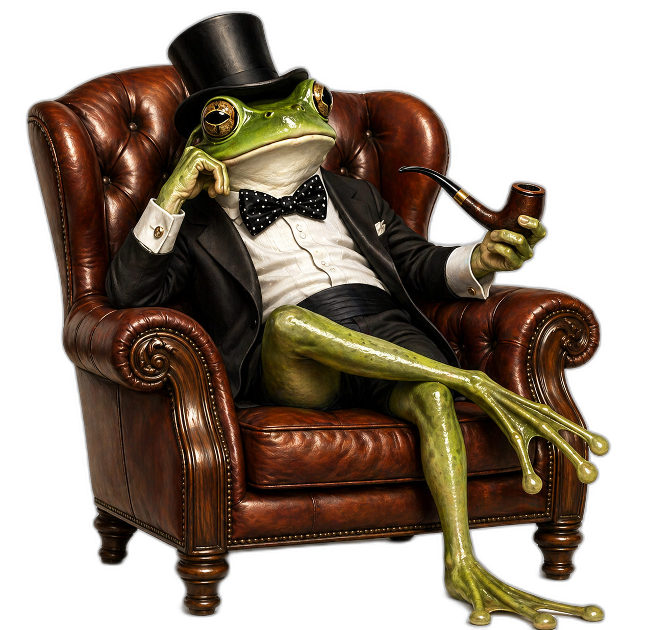 Professor Edmund Ribbington, a frog