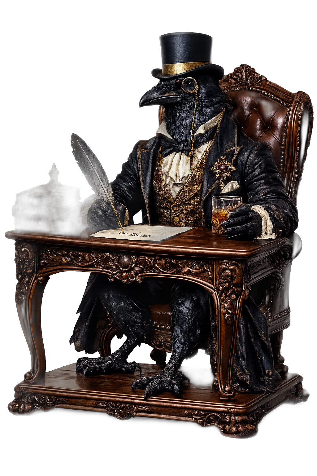 Lord Edgar Blackquill, a raven